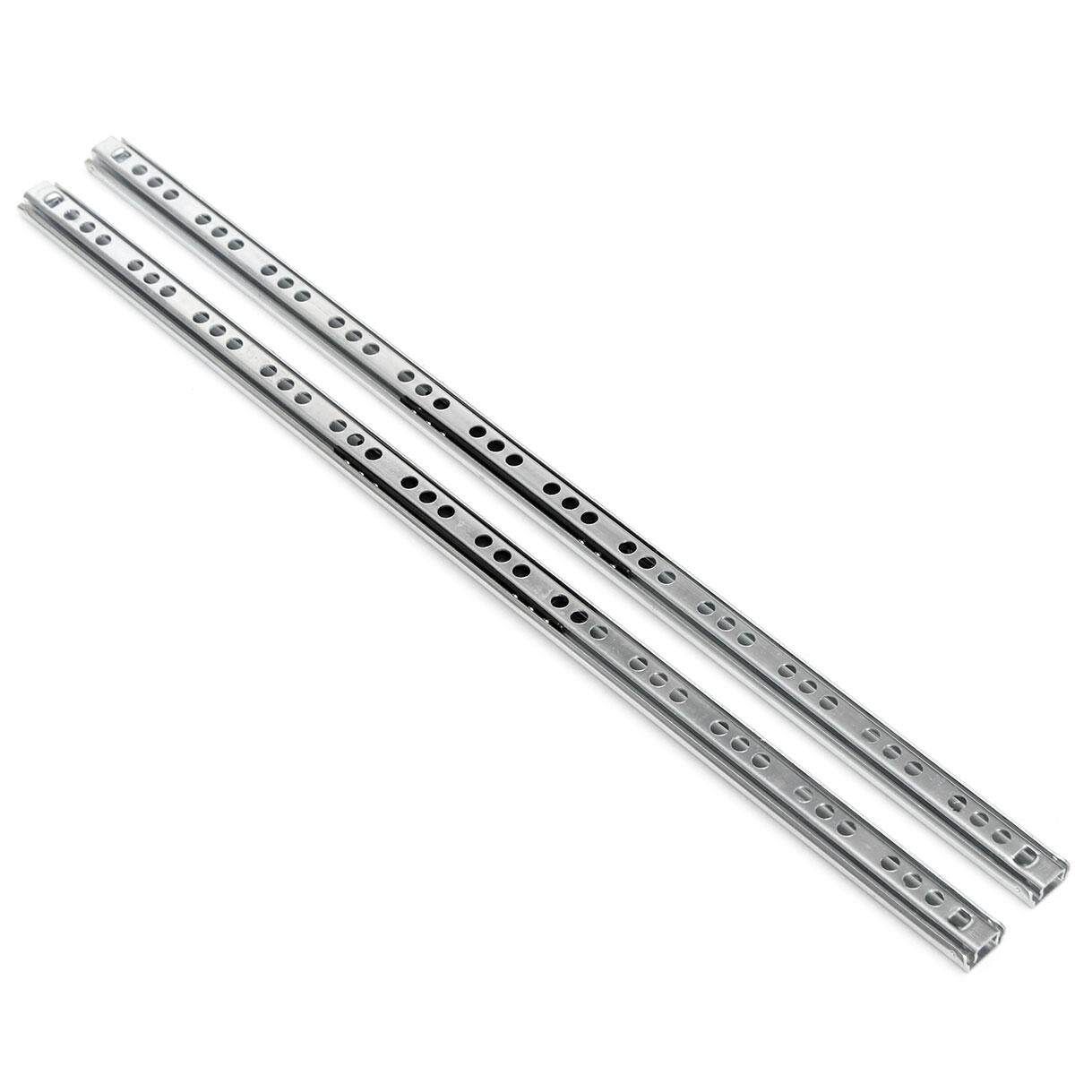4pcs 200mm-400mm Heavy Runners Ball Bearing Drawer Slides Rail Telescopic Metal Duty 16inches