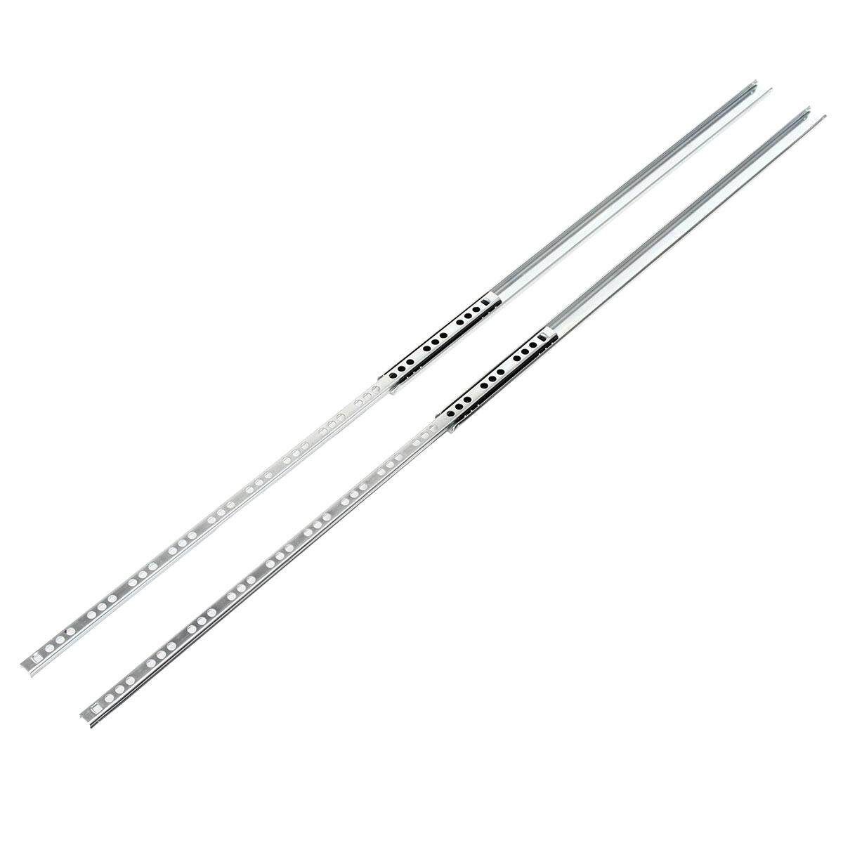 4pcs 200mm-400mm Heavy Runners Ball Bearing Drawer Slides Rail Telescopic Metal Duty 16inches