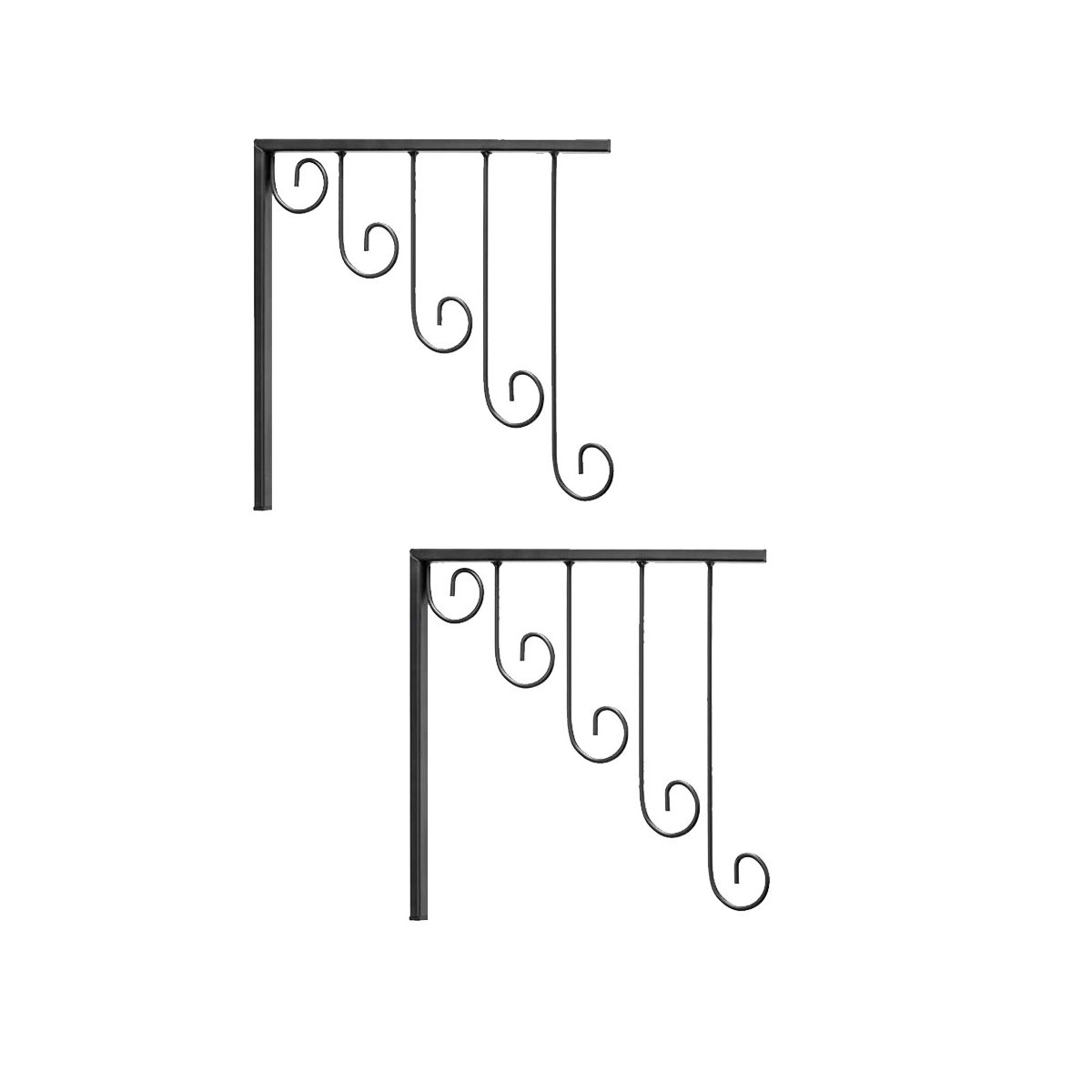 Garment Clothes Hanger Racks Ring Circle Modern Iron Home Shop Dress Hanging Display Rack Organizer 2Pcs