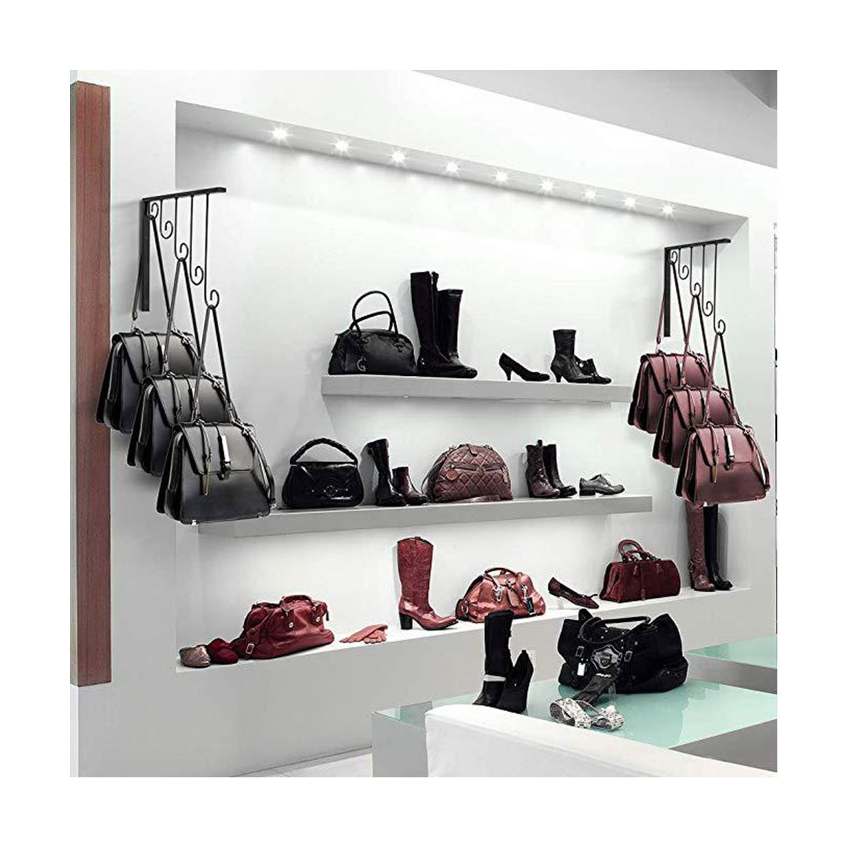 Garment Clothes Hanger Racks Ring Circle Modern Iron Home Shop Dress Hanging Display Rack Organizer 2Pcs