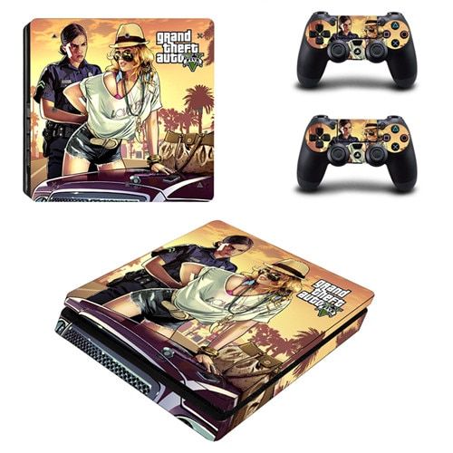 Grand Theft Auto V GTA 5 PS4 Slim Skin Sticker Decal For