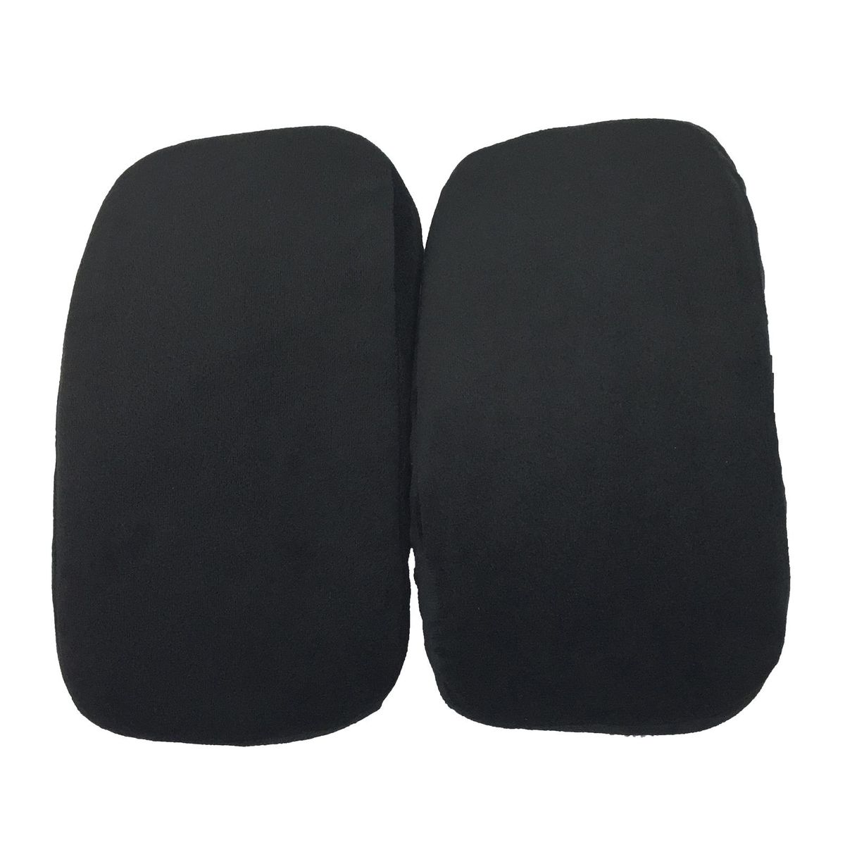 Memory Foam Chair Armrest Pads Comfy Elbow Pillow Extra Thick 2 Black