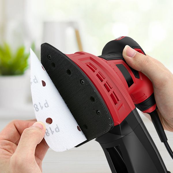 200W Detail Sander 1.6A Random Orbit Sander With 20Pcs