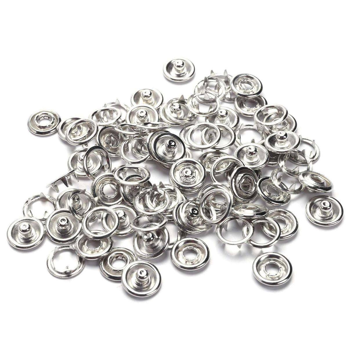 Pliers With 20 Sets Snap White Copper Snap Buttons Claw Buckle Installation Tool Rivet Children'S Clothing Buttons