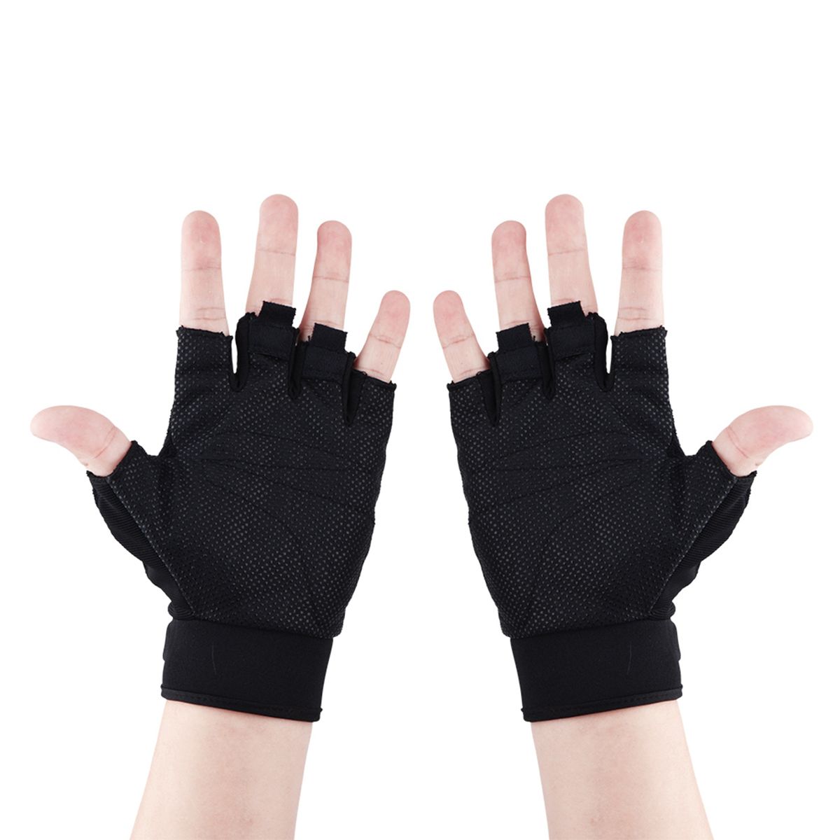 1 Pair Half Finger Gloves Breathable Anti-slip Waterproof