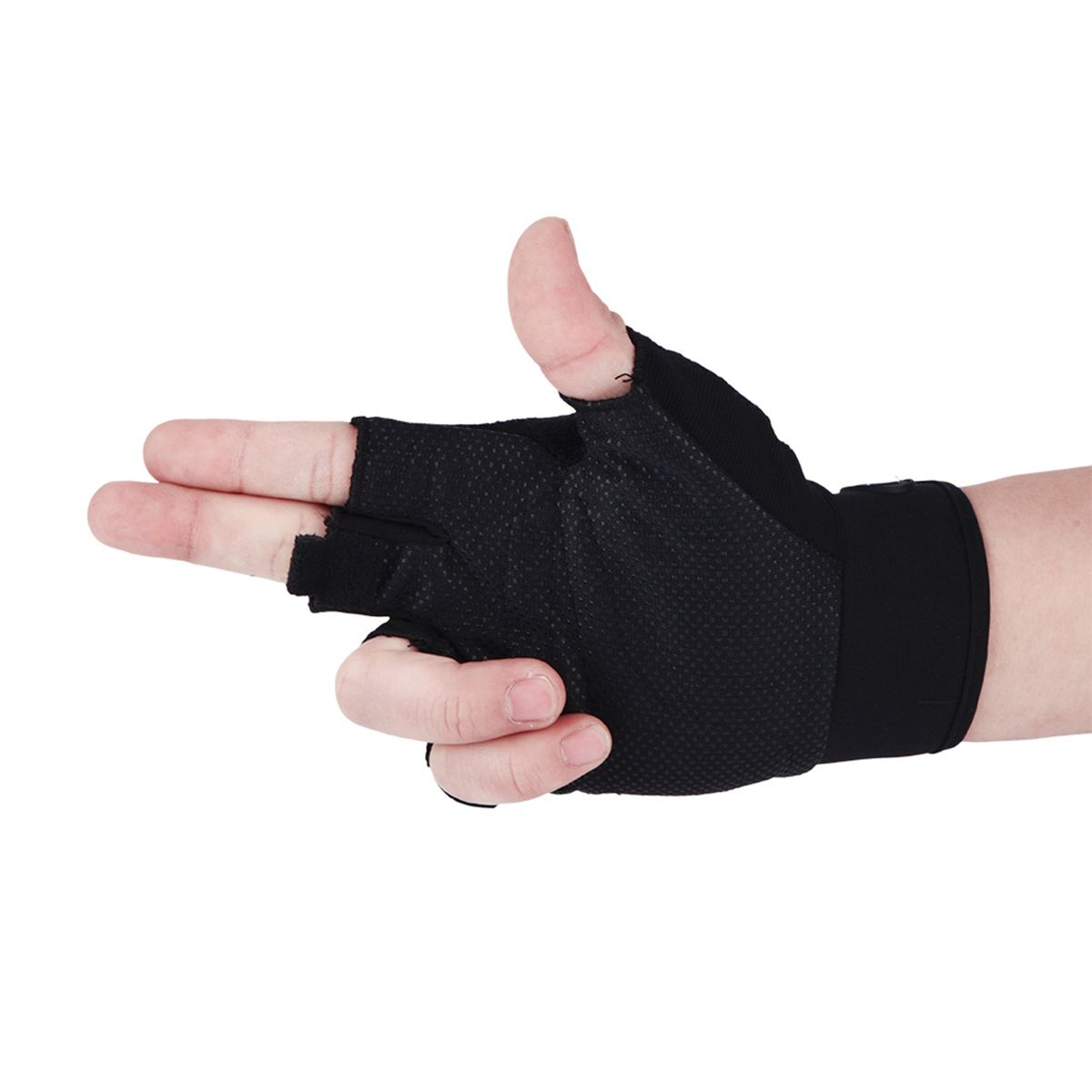 1 Pair Half Finger Gloves Breathable Anti-slip Waterproof