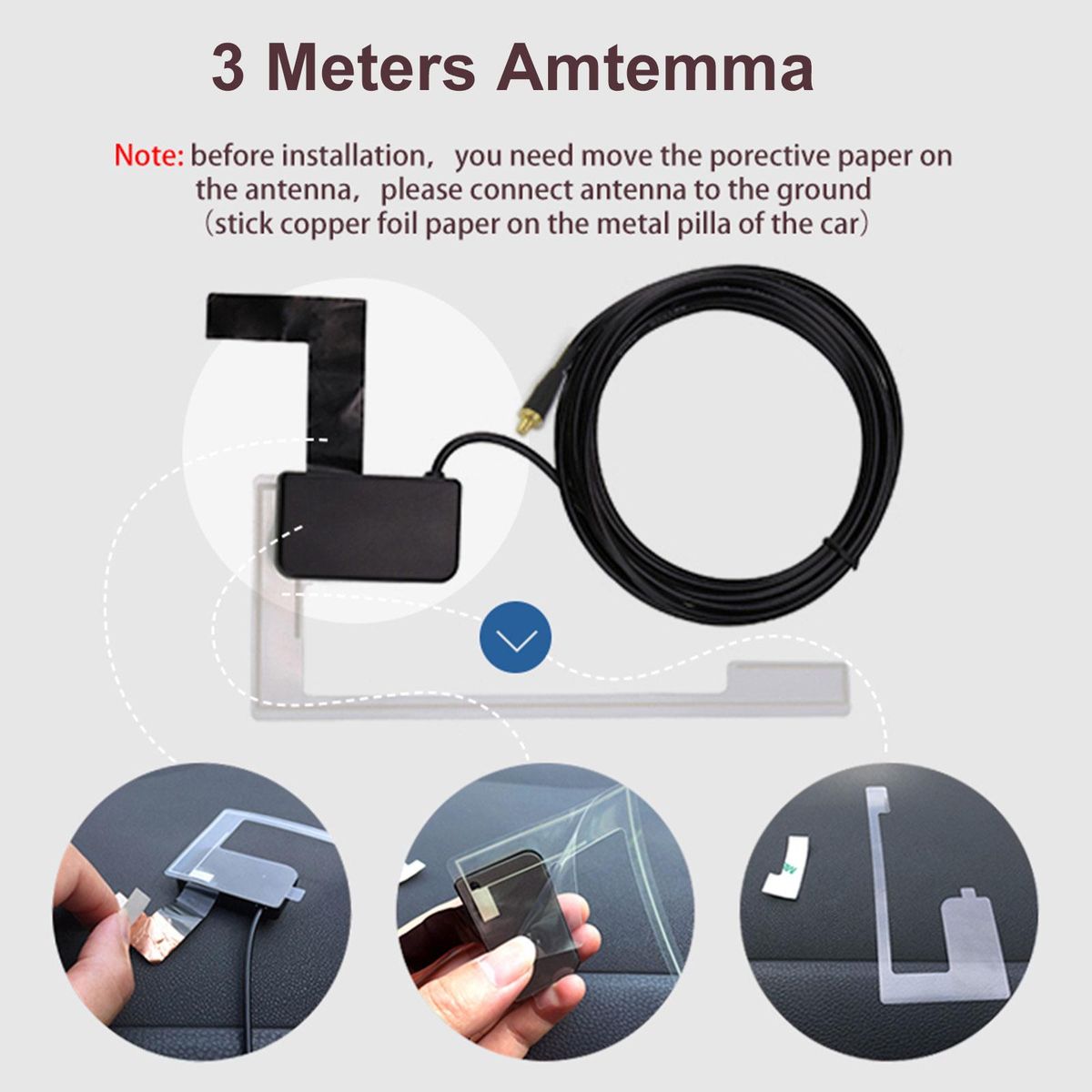 DAB+009 DAB Box Digital Radio Antenna Tuner FM Transmission USB Powered for Car Radio Android 5.1 and Above (Only for Countries that have DAB Signal)