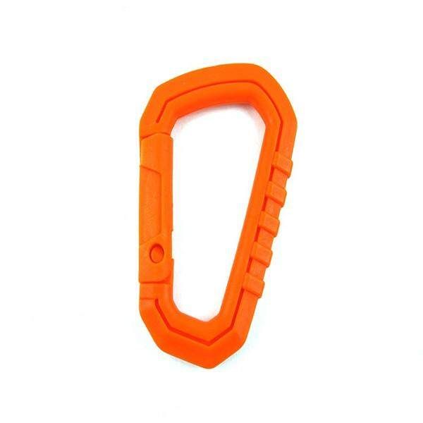 Plastic Light Weight Carabiner Quickdraw Keychain Backpack Hanging Buckle EDC Tool Black