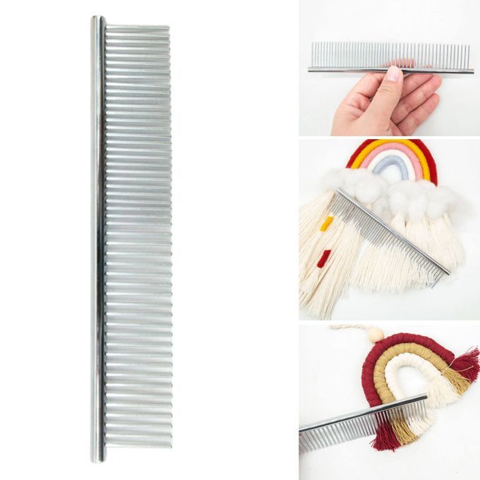 Stainless Steel Metal Anti-static Macrame Fringe Comb Macrame Plant