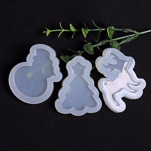 7Pcs Crystal Epoxy Resin Mold Christmas Elements