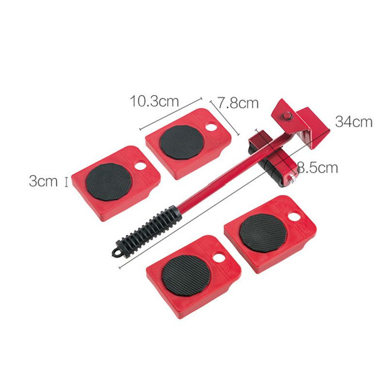 Furniture Appliances Mover Transport Lir Durable Roller Move Tool For Safe Moving Of Sofa, Washing Machine And Refrigerator-Blue