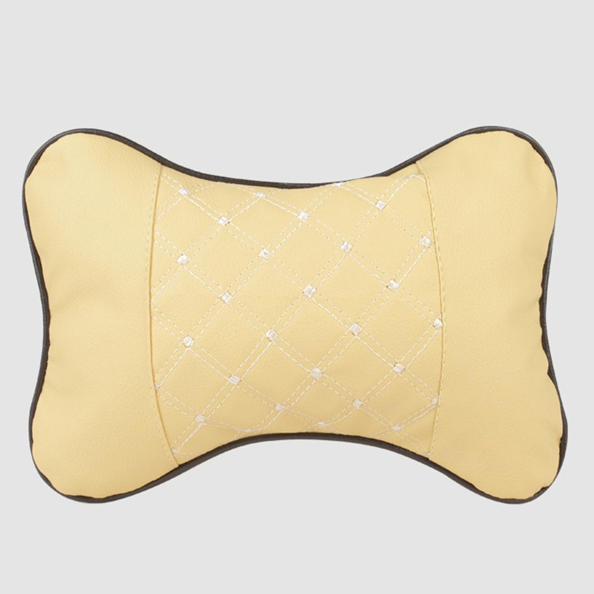 Headrest Pillow Universal Car Headrest Neck Support Beige