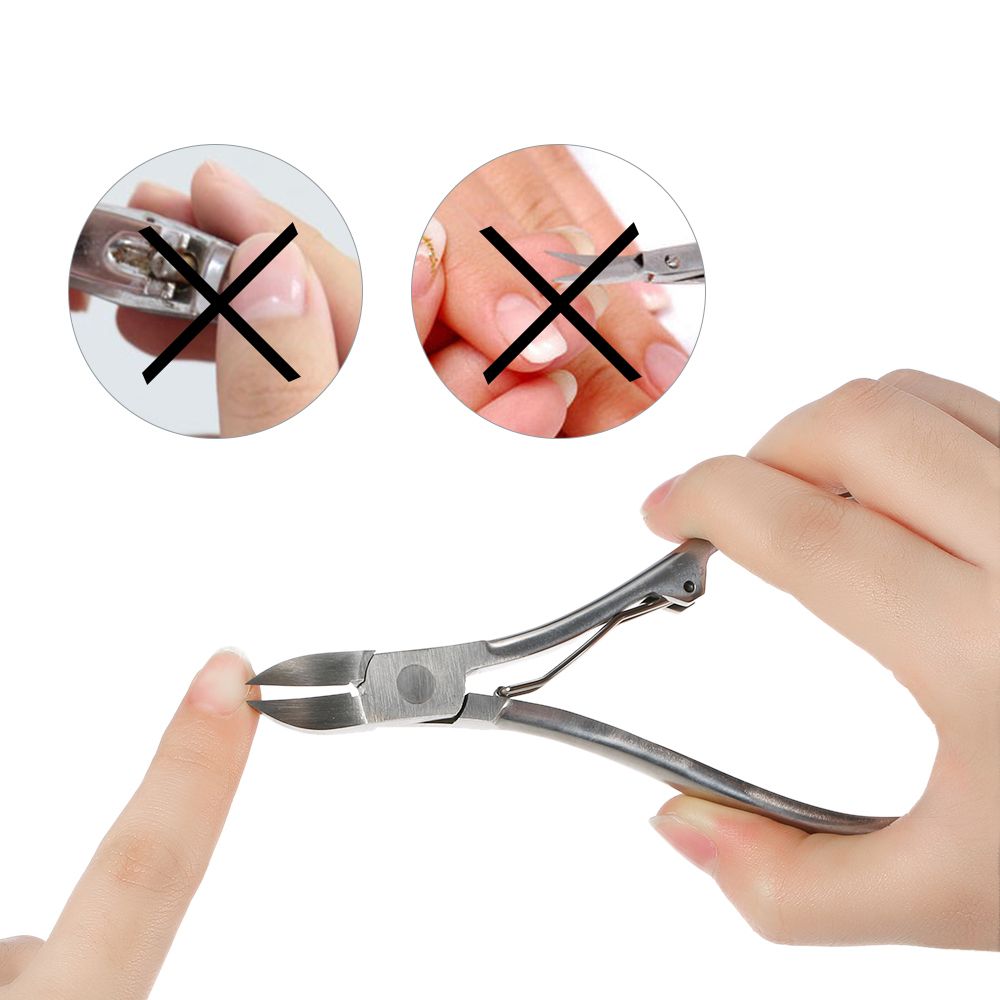 2pcs Stainless Steel Nail Cuticle Scissor + Ingrowing