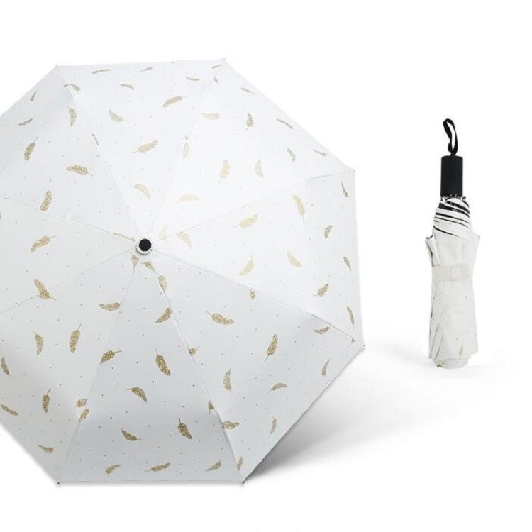 Folding Vinyl Umbrella, Size:21 Inch