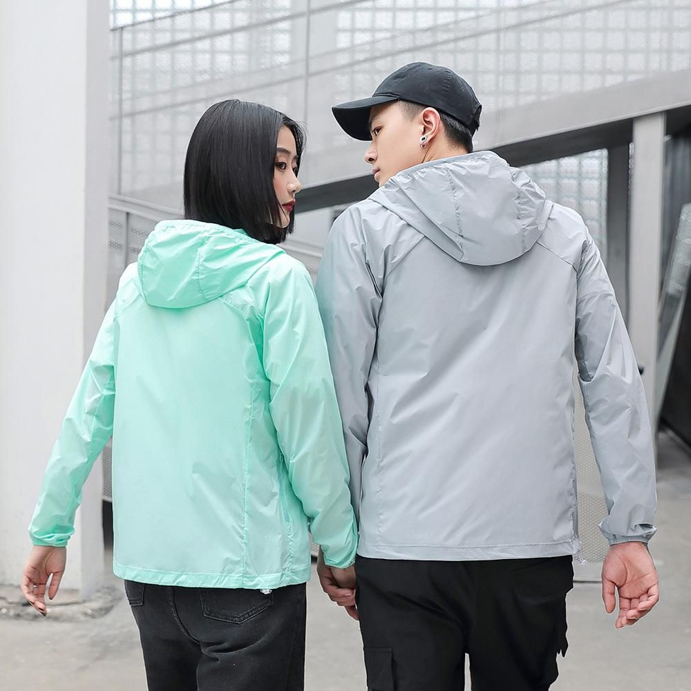 Men Sun Protective Clothing UV-Proof Quick Dry Thin Breathable Lightweight Waterproof Summer Outdoor Protective Jacket