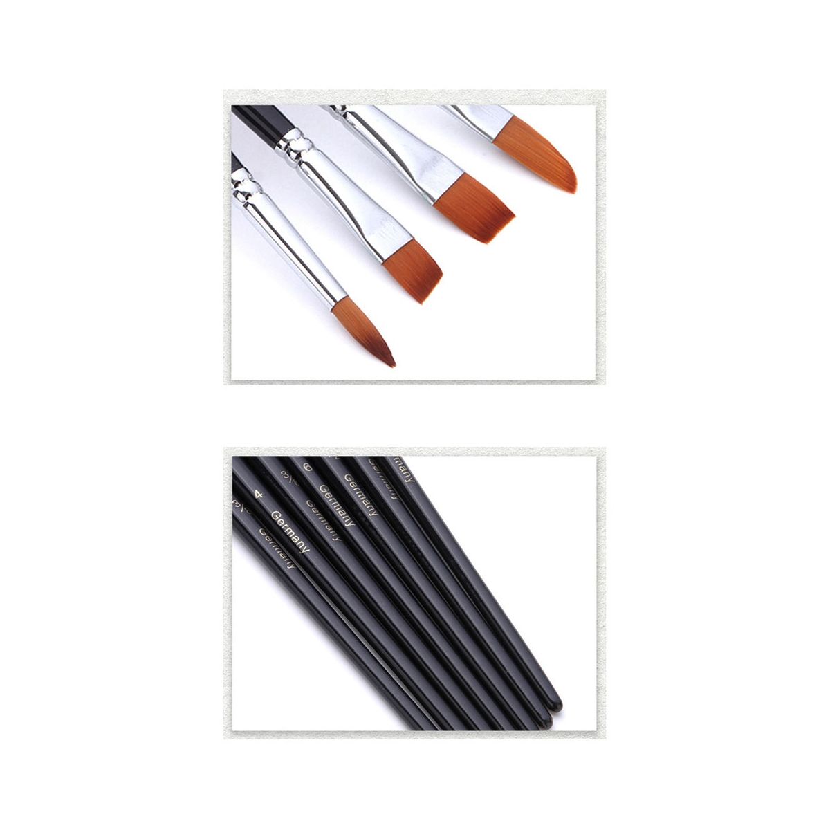 Nylon Hair Acrylic Paint Brushes with Draw Case Artist Paint Brush Set for Acrylic Oil Watercolor Canvas