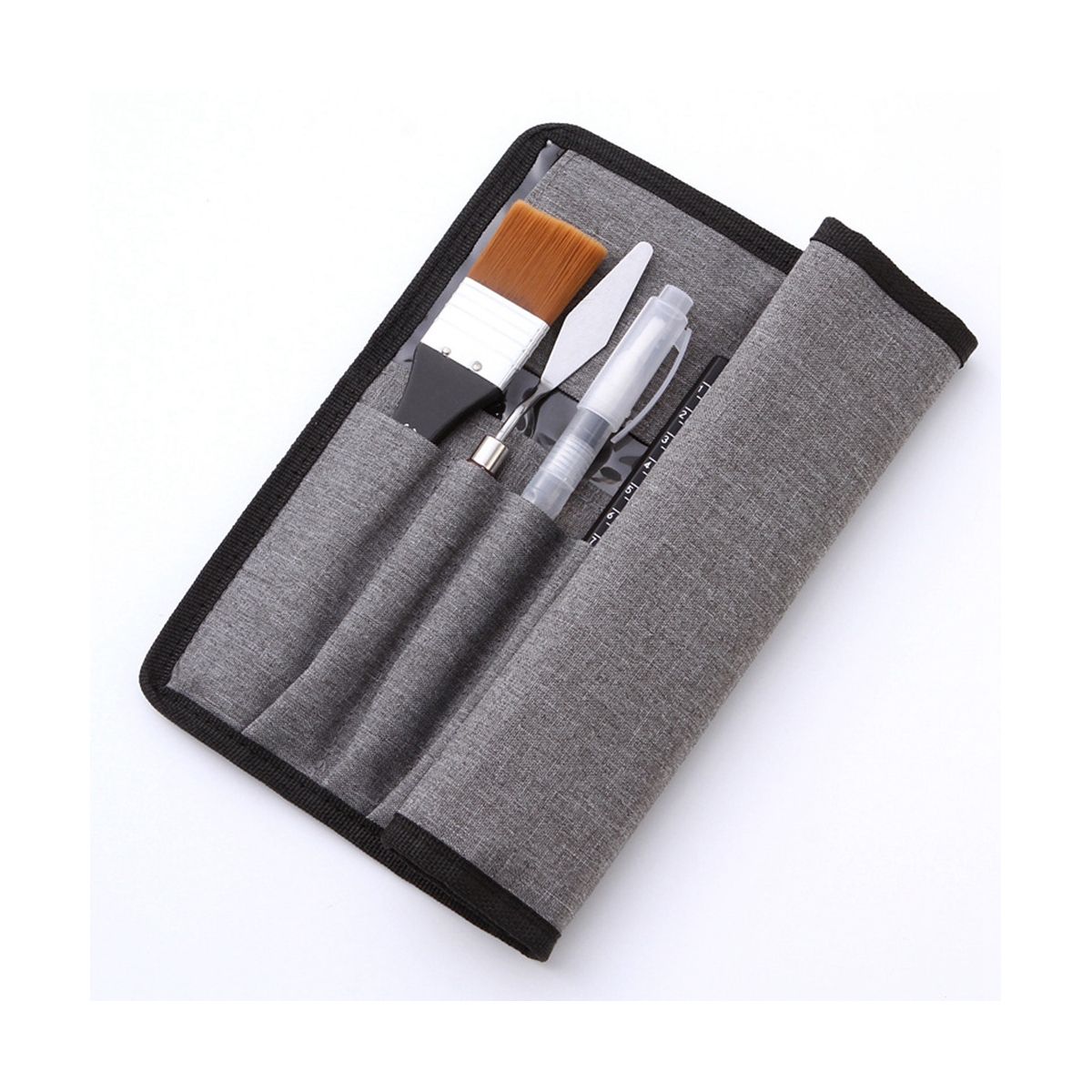 Nylon Hair Acrylic Paint Brushes with Draw Case Artist Paint Brush Set for Acrylic Oil Watercolor Canvas