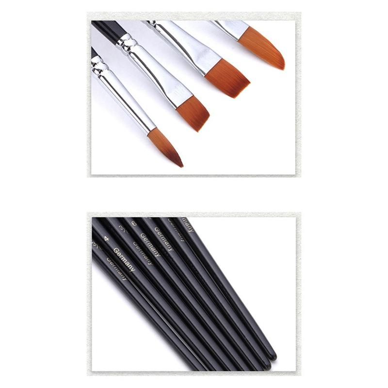 Nylon Hair Acrylic Paint Brushes with Draw Case Artist Paint Brush Set for Acrylic Oil Watercolor Canvas