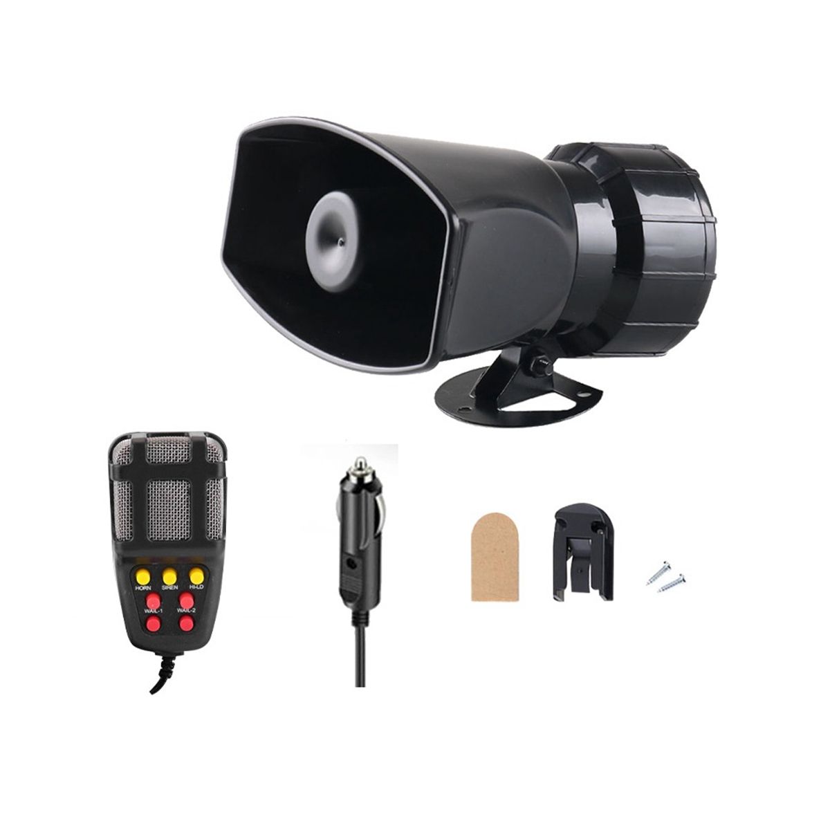 Mic PA System Emergency Amplifier Hooter 12V Air Horn Megaphone Tone