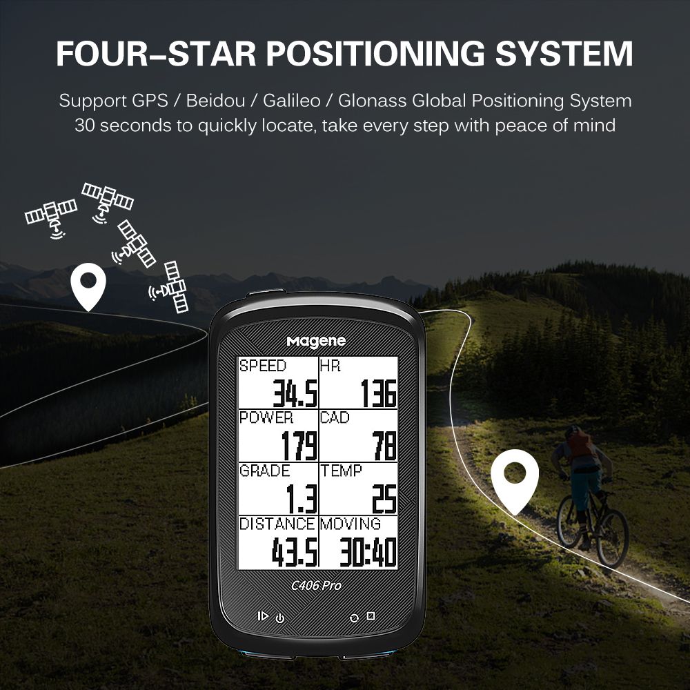 Bicycle Gps Computer Waterproof Wireless Ant+ Smart Bike