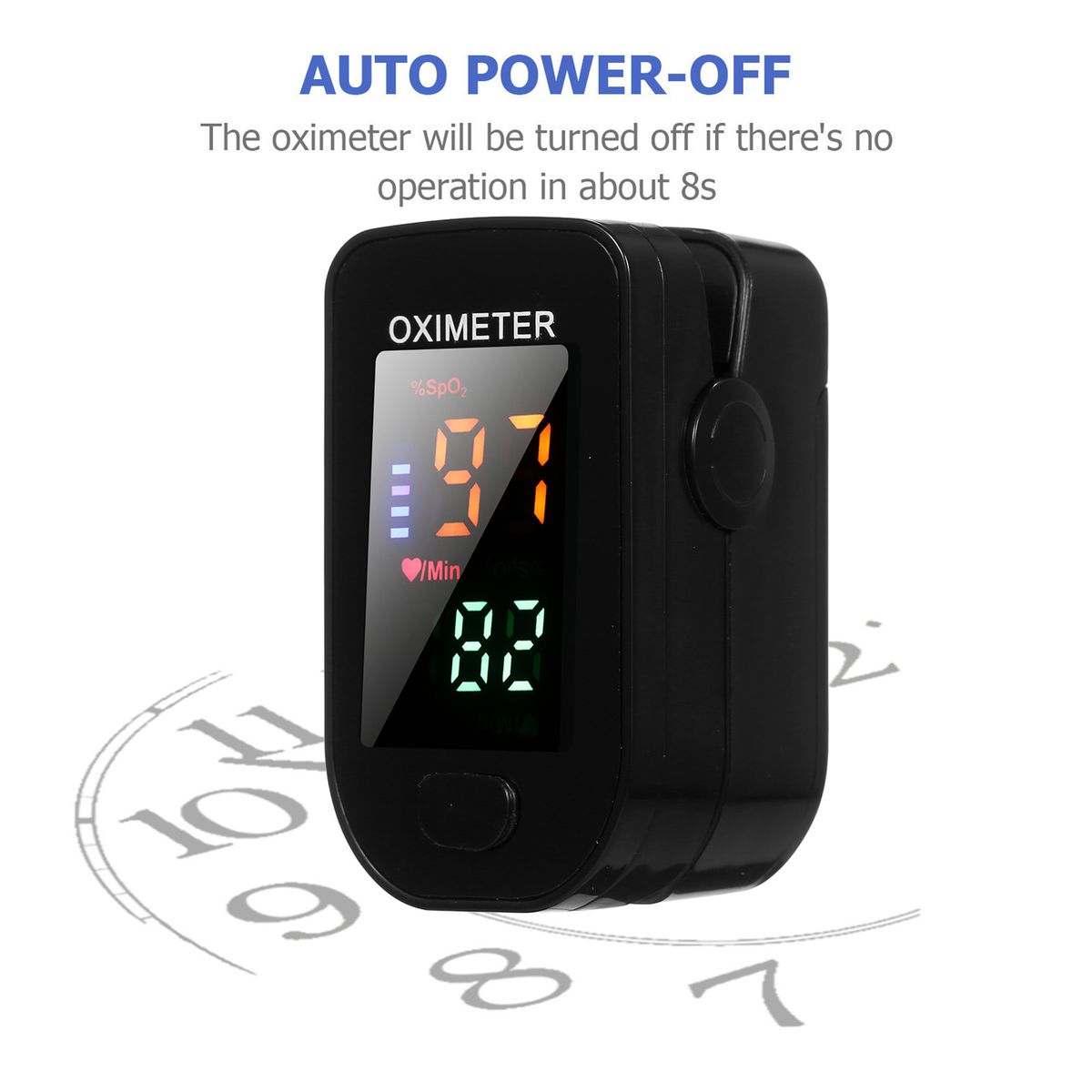 Multi-function Finger Pulse Oximeter Blood Oxygen Sensor