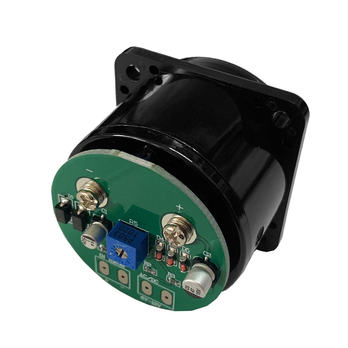 VU Meter 2 Pcs Power Amplifier Portable DB Meter High Precision VU Meter with Warm Yellow Backlight Sound Level Meter with Driver Board