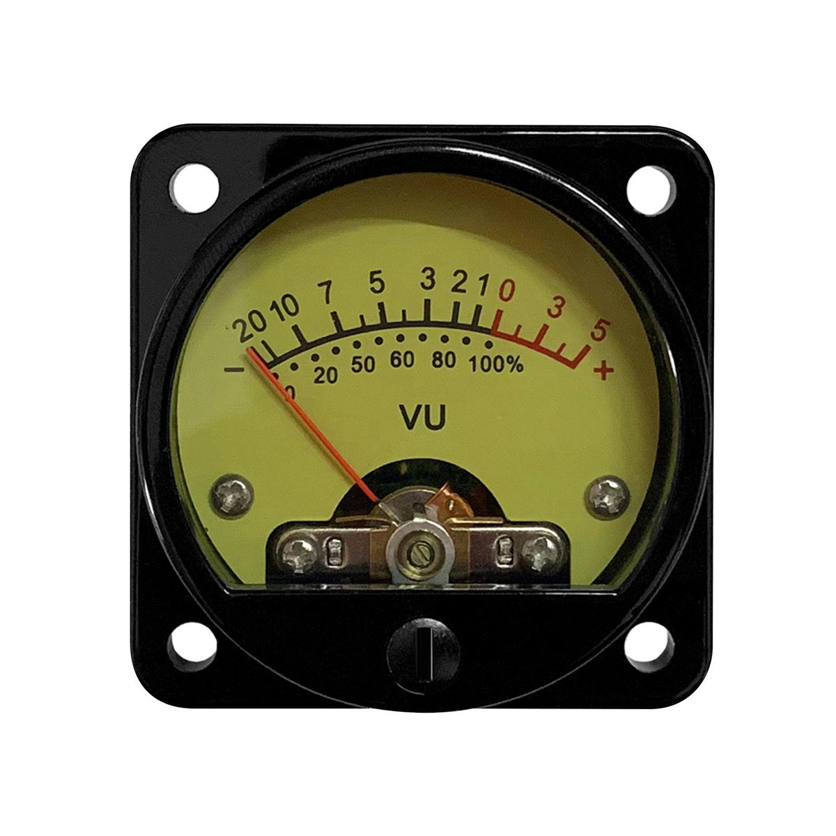 VU Meter 2 Pcs Power Amplifier Portable DB Meter High Precision VU Meter with Warm Yellow Backlight Sound Level Meter with Driver Board