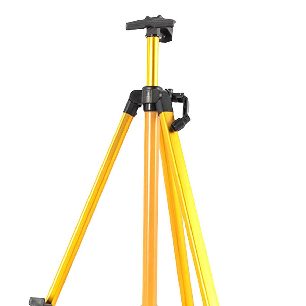 Reinforced Artist Easel Stand, Aluminum Metal Tripod Display Gold