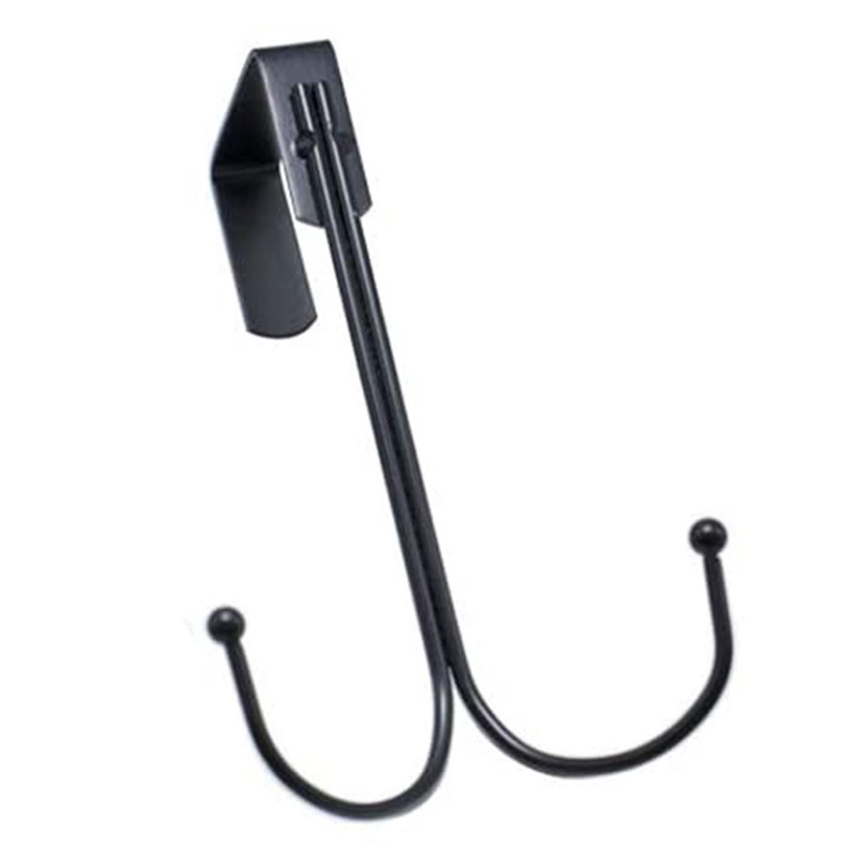 Wreath Hook Compact Punch Free Door Hanger Black