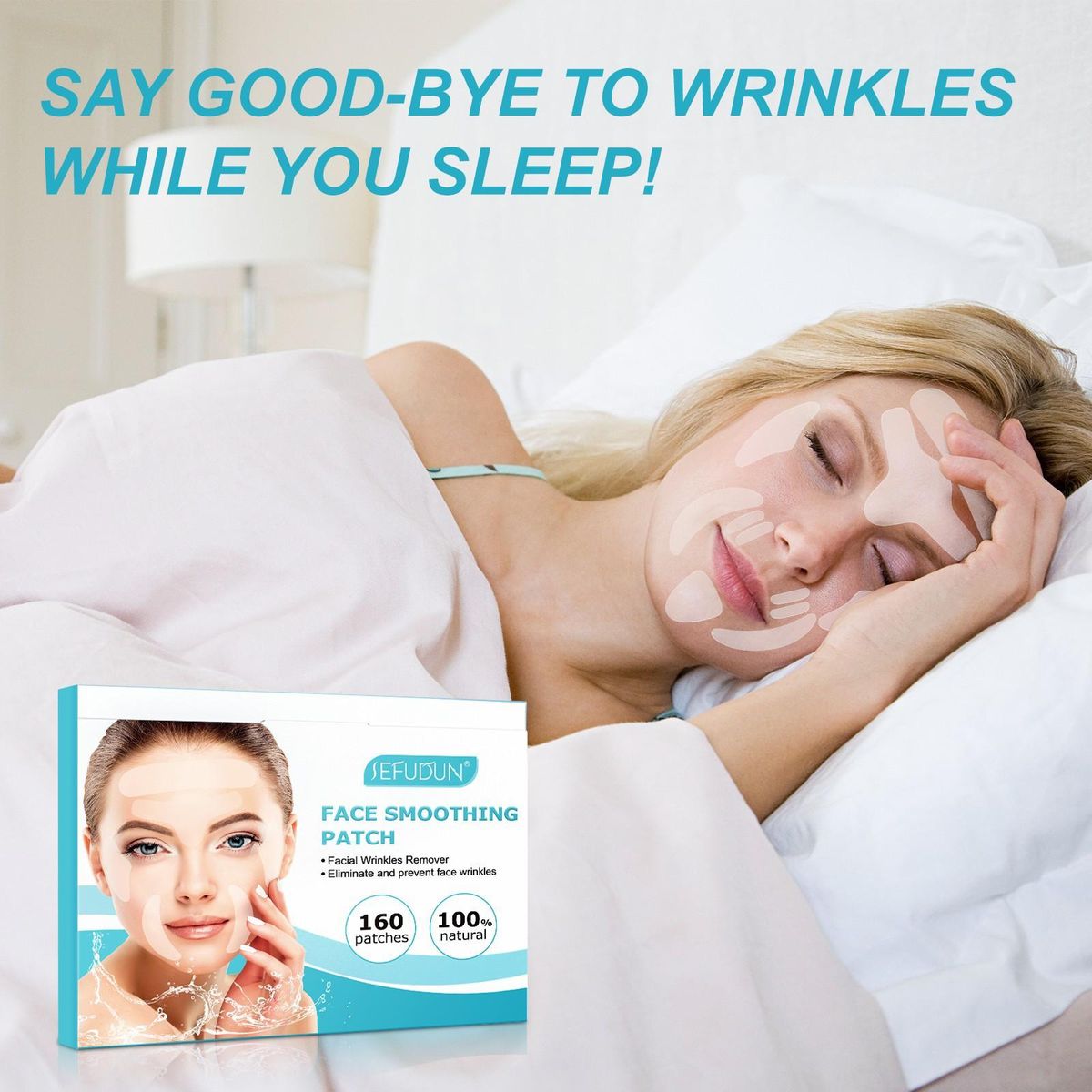 SEFUDUN 10 Sheet Facial Patches Set of 16pcs Wrinkle Remover Pads for Forehead Cheek Neck Anti Wrinkle Treatment Silicone Smoothing Wrinkle Patches for Face Skin Care