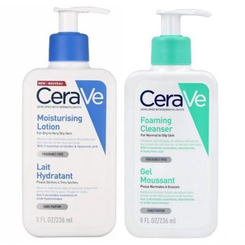 Daily Moisturizing Lotion & Facial Foaming Cleanser