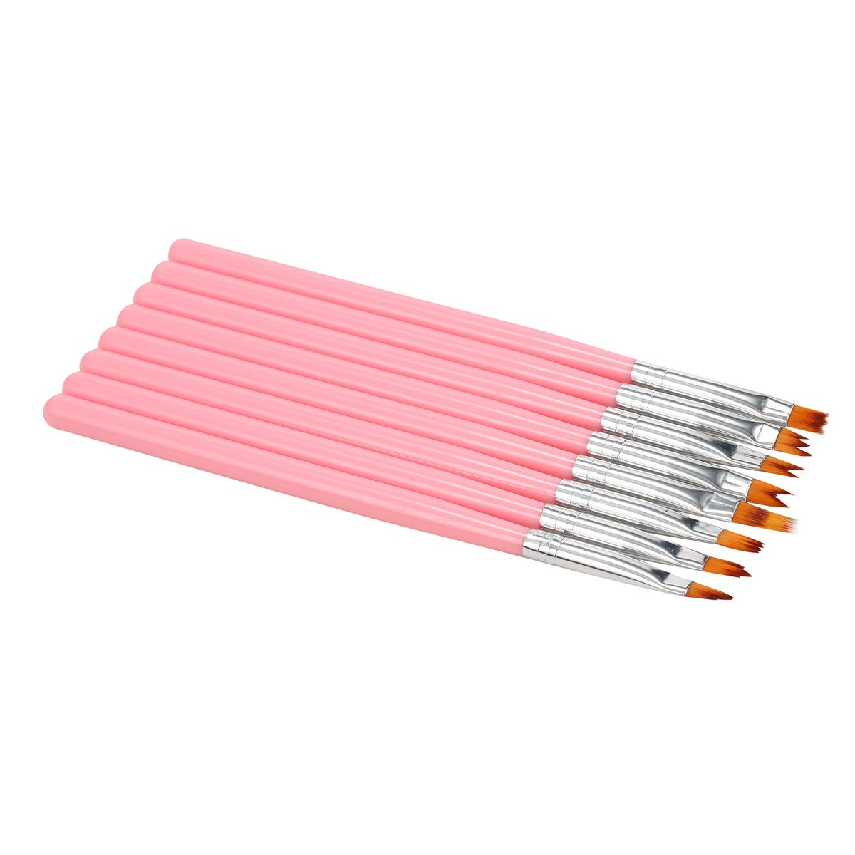 8Pcs Nail Art Brush DIY Petal Flower Painting Pen Gradient