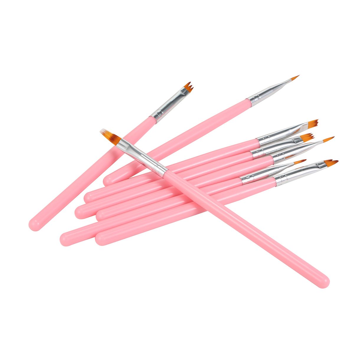 8Pcs Nail Art Brush DIY Petal Flower Painting Pen Gradient