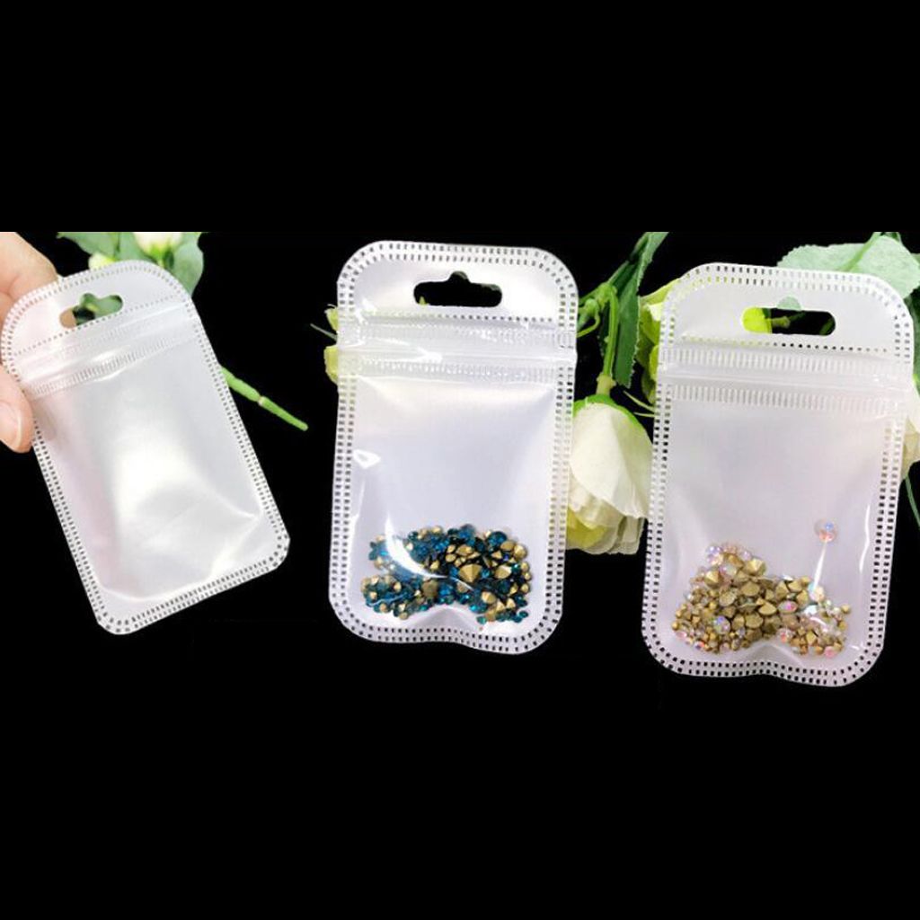 50pcs Clear PP Self Adhesive Packaging Bag Xmas Wedding Pouches 7x11cm