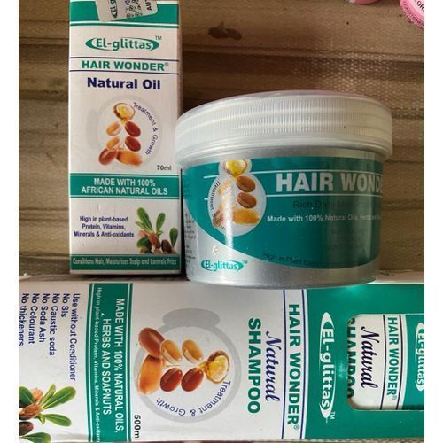 HAIR WONDER COMBO: OIL,CREAM AND SHAMPOO!