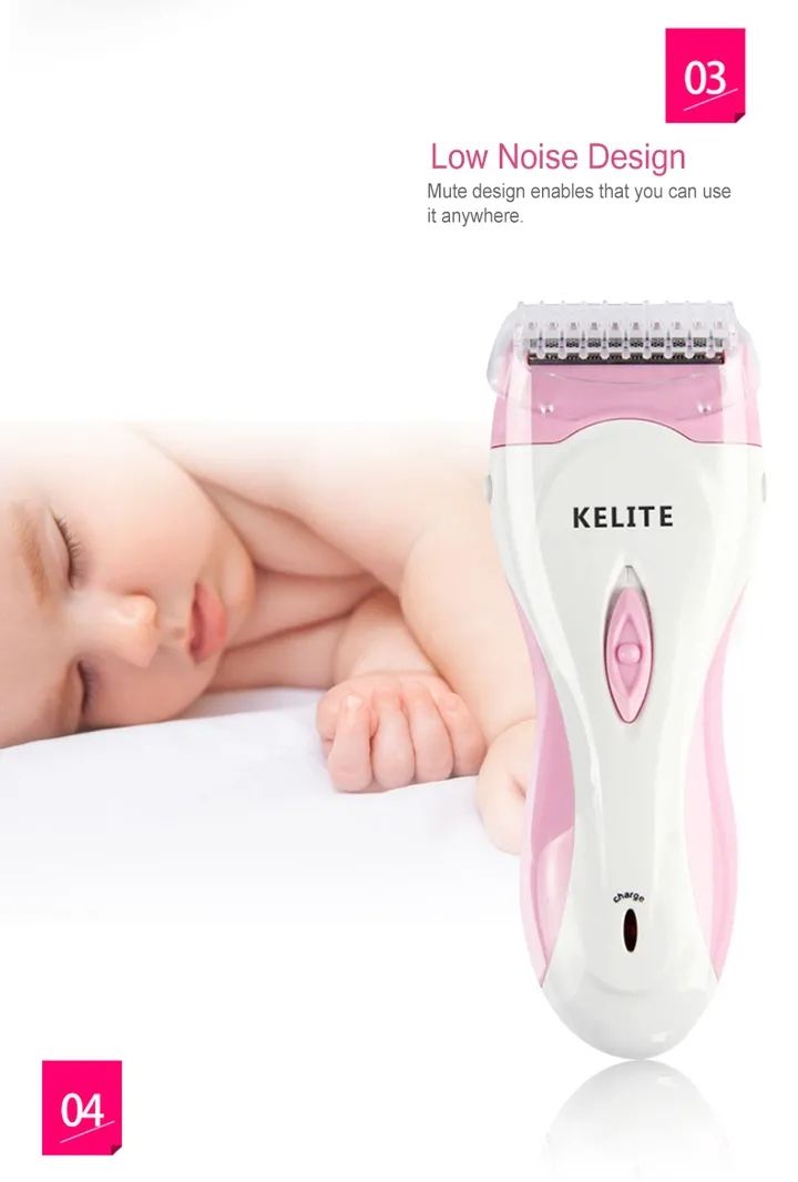 Dry Use Electric Epilator For Women Rechargeable Bikini Trimmer