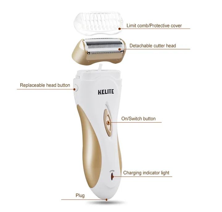 Dry Use Electric Epilator For Women Rechargeable Bikini Trimmer