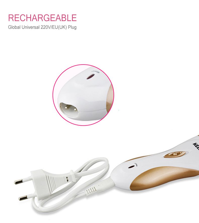 Dry Use Electric Epilator For Women Rechargeable Bikini Trimmer