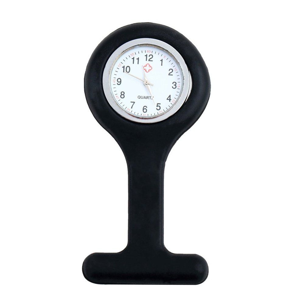 Mini Portable Silicone Gel Doctor Nurses Brooch Pin Pocket Fob Tunic Watch