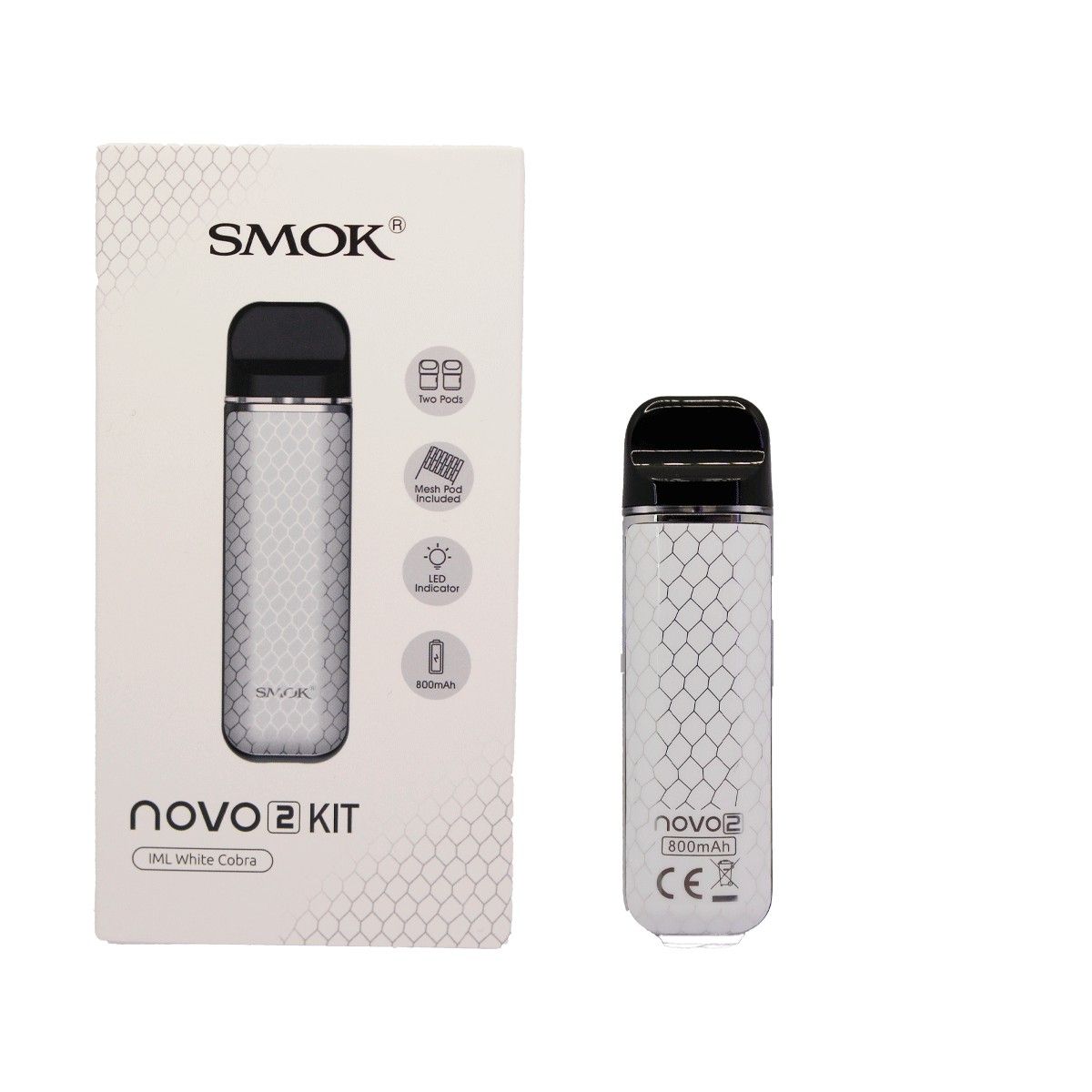 Novo 2 Rechargeable Vape Pod/Kit White Cobra