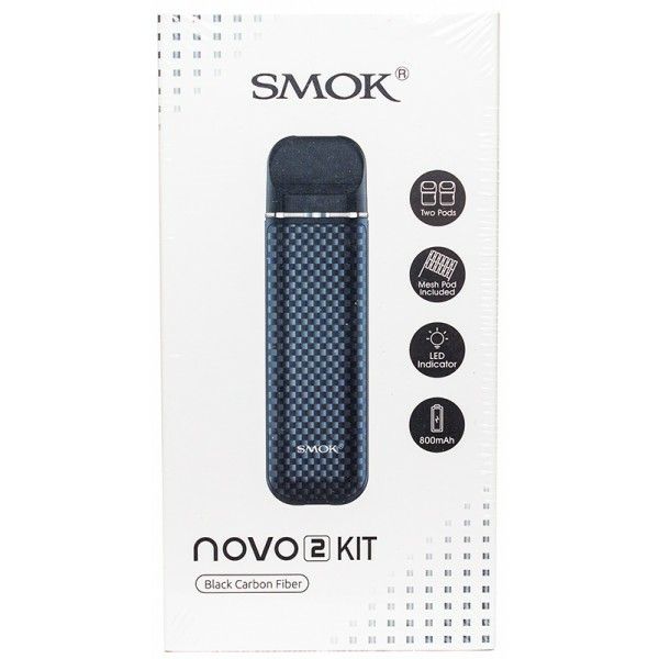 Novo 2 Rechargeable Vape Pod/Kit Black Carbon Fiber