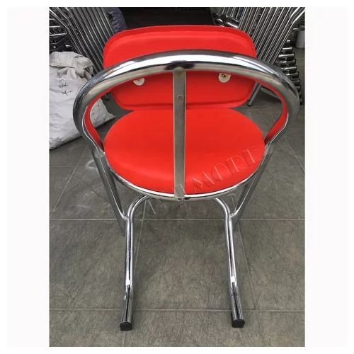 NON Adjustable Leather Bar Stool With Stainless Steel Leg