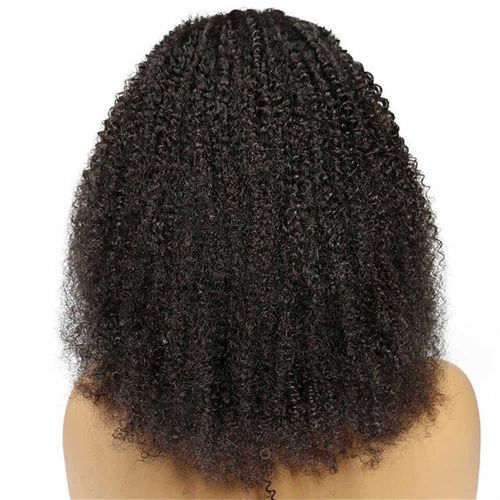 Short Curly Hair Wig  Afro Bun Hair Piece For Ladies