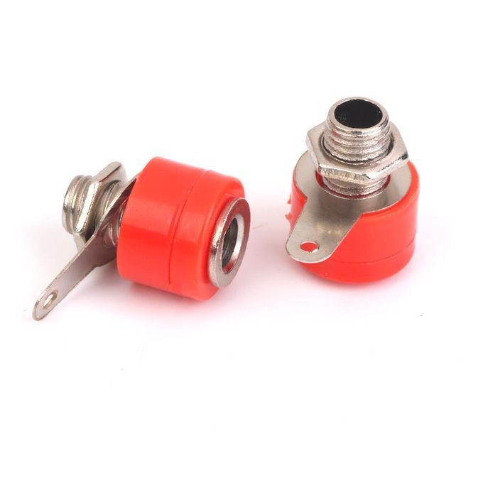 10Pcs 4mm Insulated Banana Socket   Connectors Binding Post Nut  Black