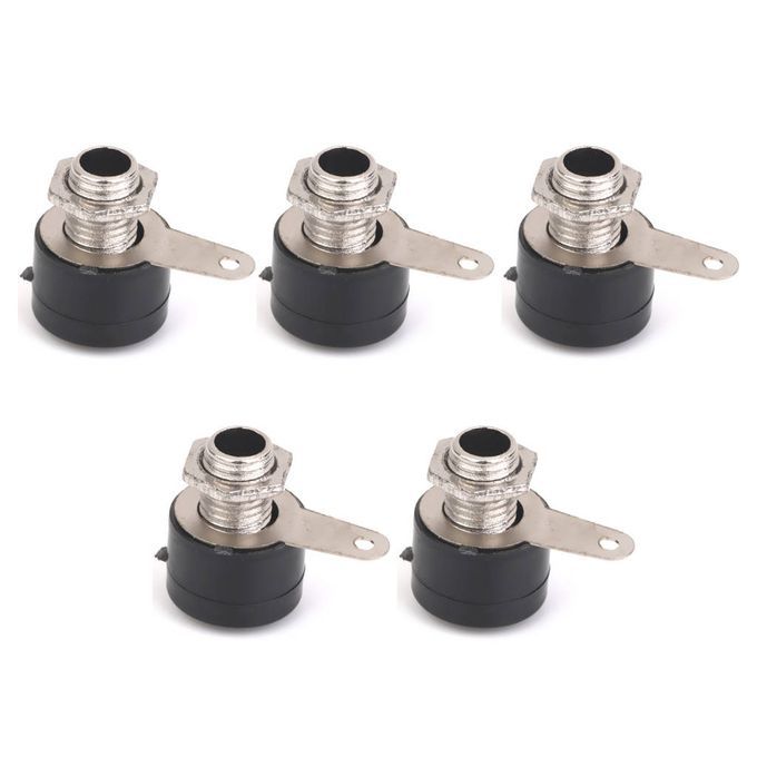 10Pcs 4mm Insulated Banana Socket   Connectors Binding Post Nut  Black