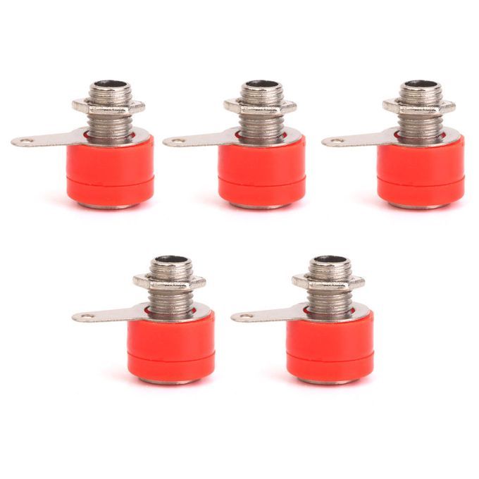 10Pcs 4mm Insulated Banana Socket   Connectors Binding Post Nut  Black