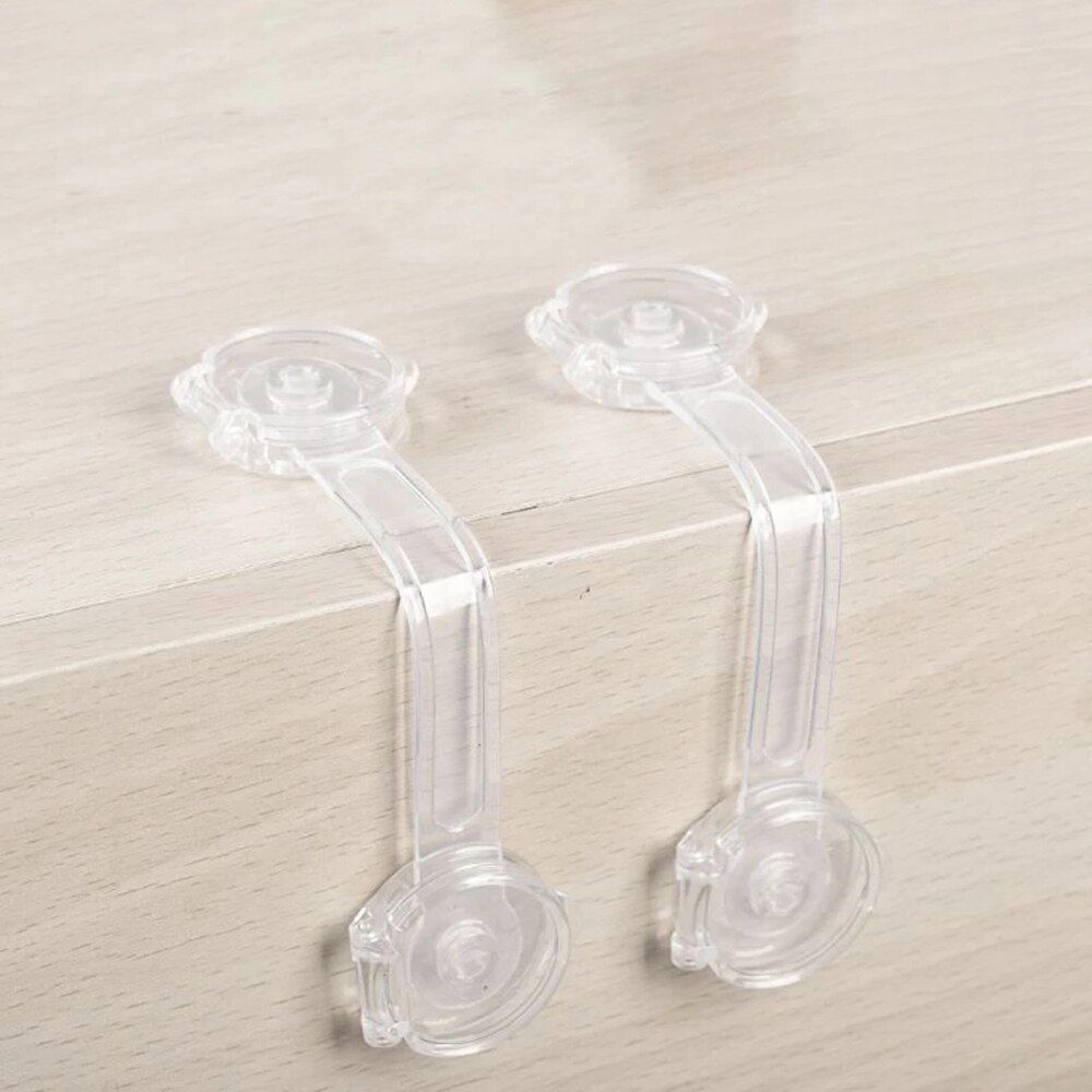 Baby Safety Cabinet Lock Anti-pinch Anti-open Transparent Soft Belt Refrigerator Cupboard Plastic Removable Protective Baby Lock