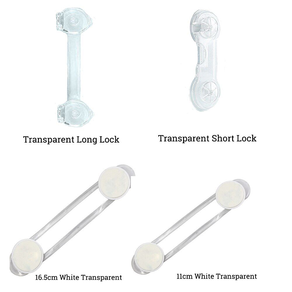 Baby Safety Cabinet Lock Anti-pinch Anti-open Transparent Soft Belt Refrigerator Cupboard Plastic Removable Protective Baby Lock