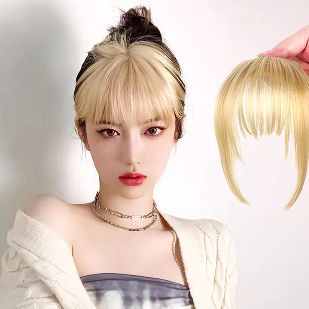 Clip-In Fringes Hair Extension Straight Bangs Hairpiece