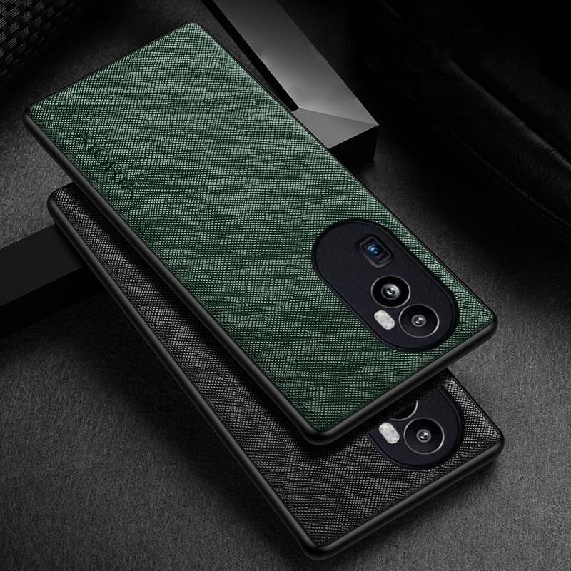 Case for Oppo Reno 10 Pro Reno10 Pro Plus 5G case Cross pattern Leather cover Luxury coque for oppo reno 10 pro case